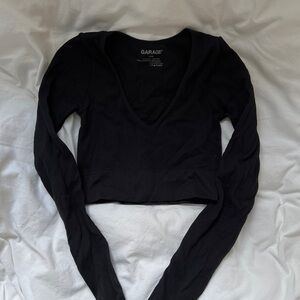 Garage Stella Long Sleeve Seamless top Black